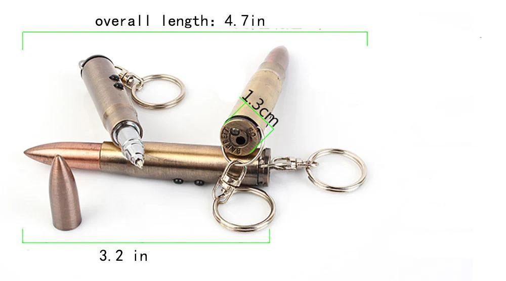 Mini 3 IN 1 LED Flashlight / Ball-point Pen/Red Laser /Key Chain - Image 7