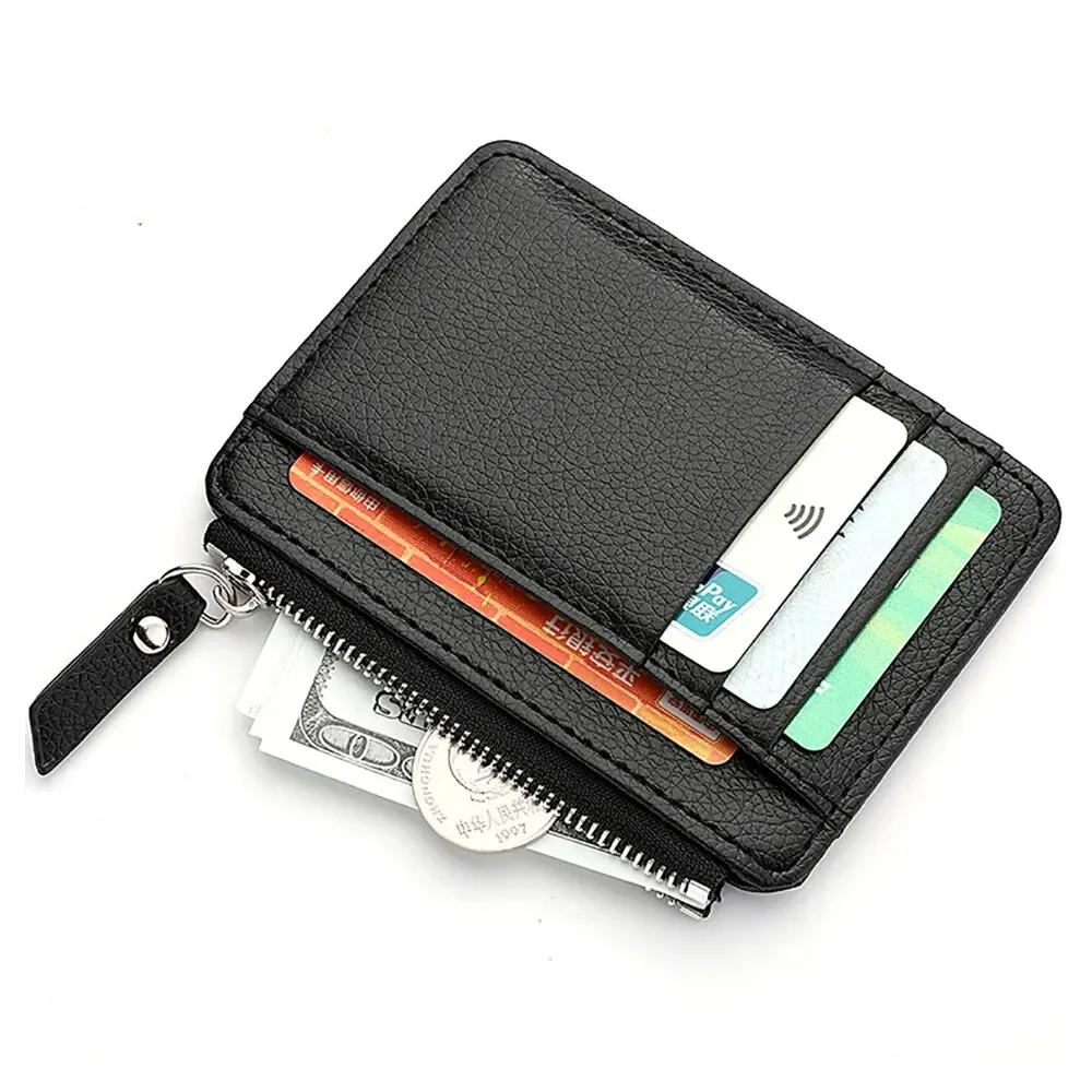 SlimZip Zippered Mini Wallet with Card Slots & Coin Pocket - Image 10