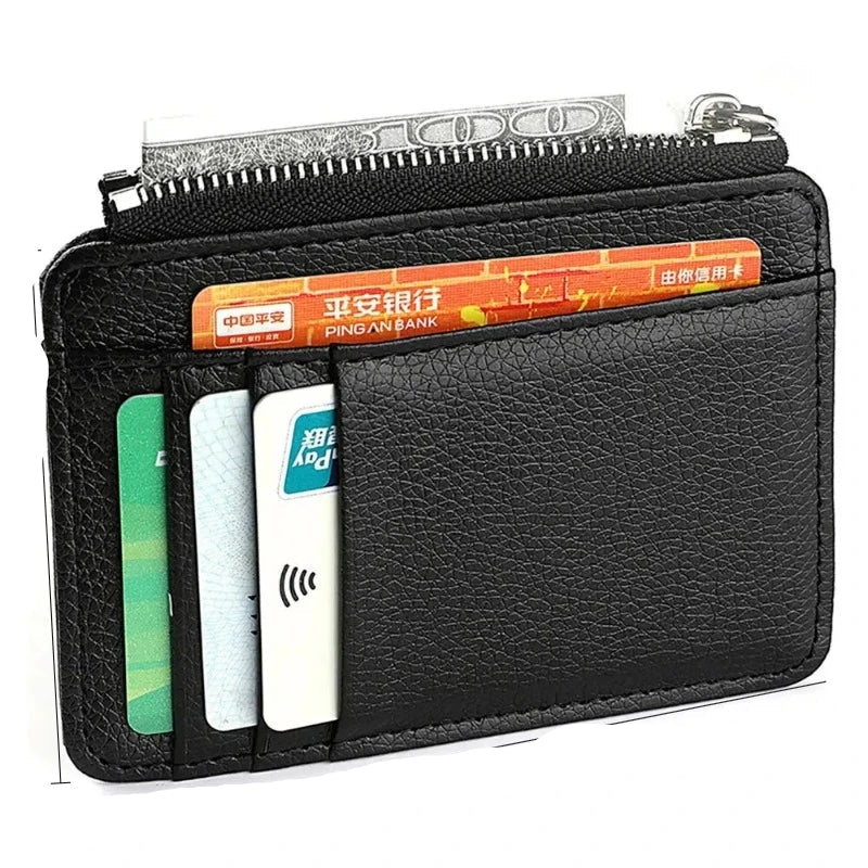 SlimZip Zippered Mini Wallet with Card Slots & Coin Pocket - Image 11