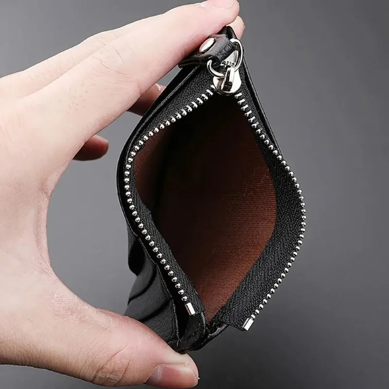 SlimZip Zippered Mini Wallet with Card Slots & Coin Pocket - Image 4