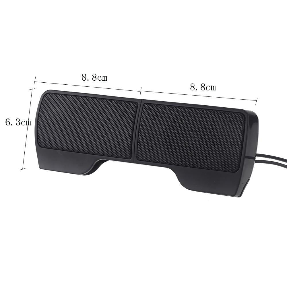 Mini Laptop Clip On USB Stereo Speakers - Image 6