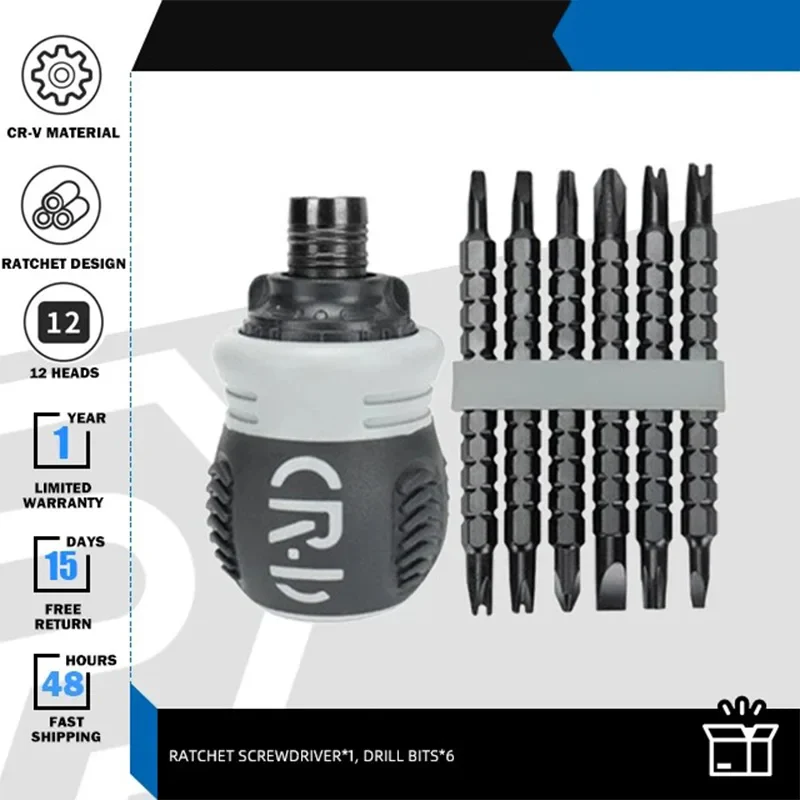 Telescopic Magnetic 13 In 1 Mini Ratchet Precision Screwdriver - Image 21