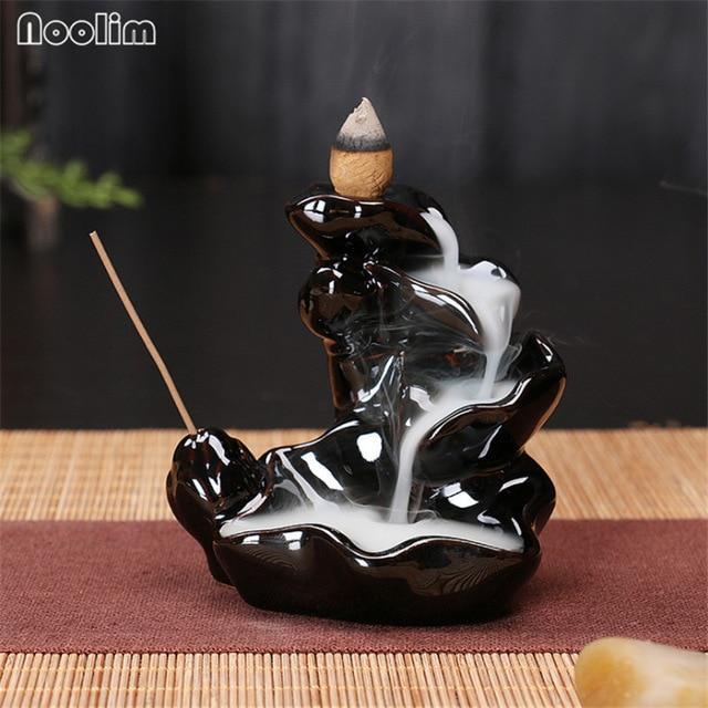 Mini Ceramic Waterfall Backflow Incense Burners - Image 11