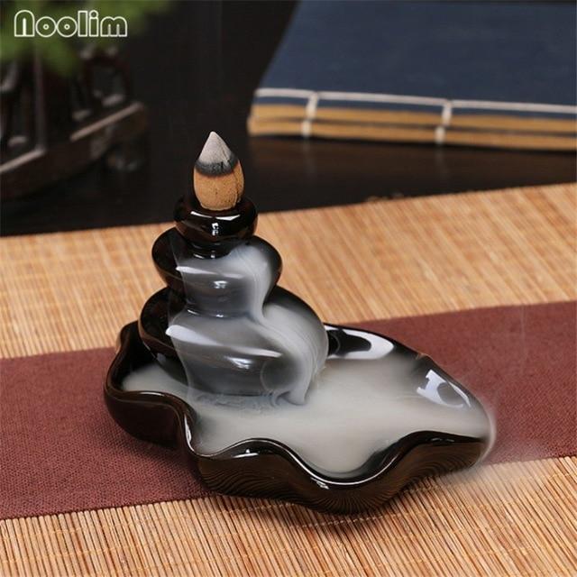 Mini Ceramic Waterfall Backflow Incense Burners - Image 12