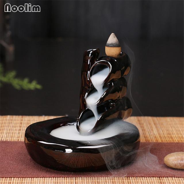 Mini Ceramic Waterfall Backflow Incense Burners - Image 3