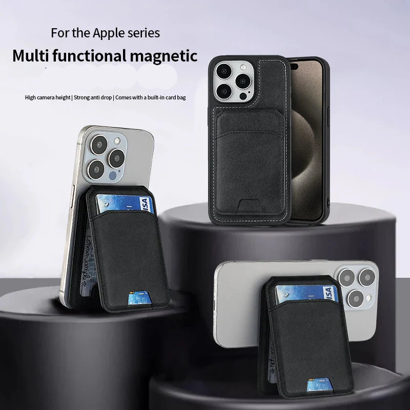 MagSafe 3-in-1 RFID-Blocking Magnetic Card Holder with Adjustable iPhone Stand - Image 26