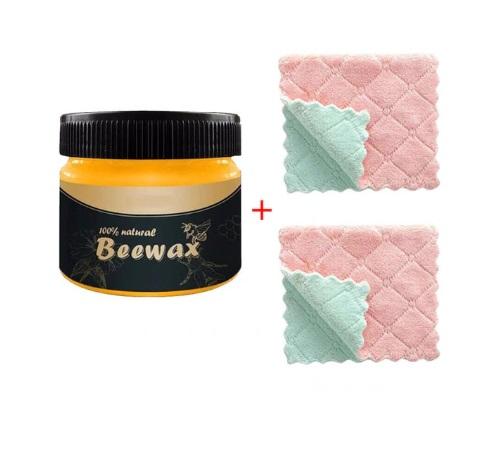 Beeswax Wooden Furniture Polish + 2 Dishcloths - Image 9