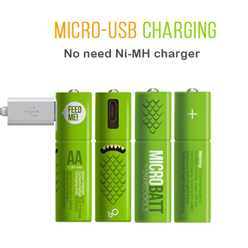 Mirco USB Rechargeable Batteries