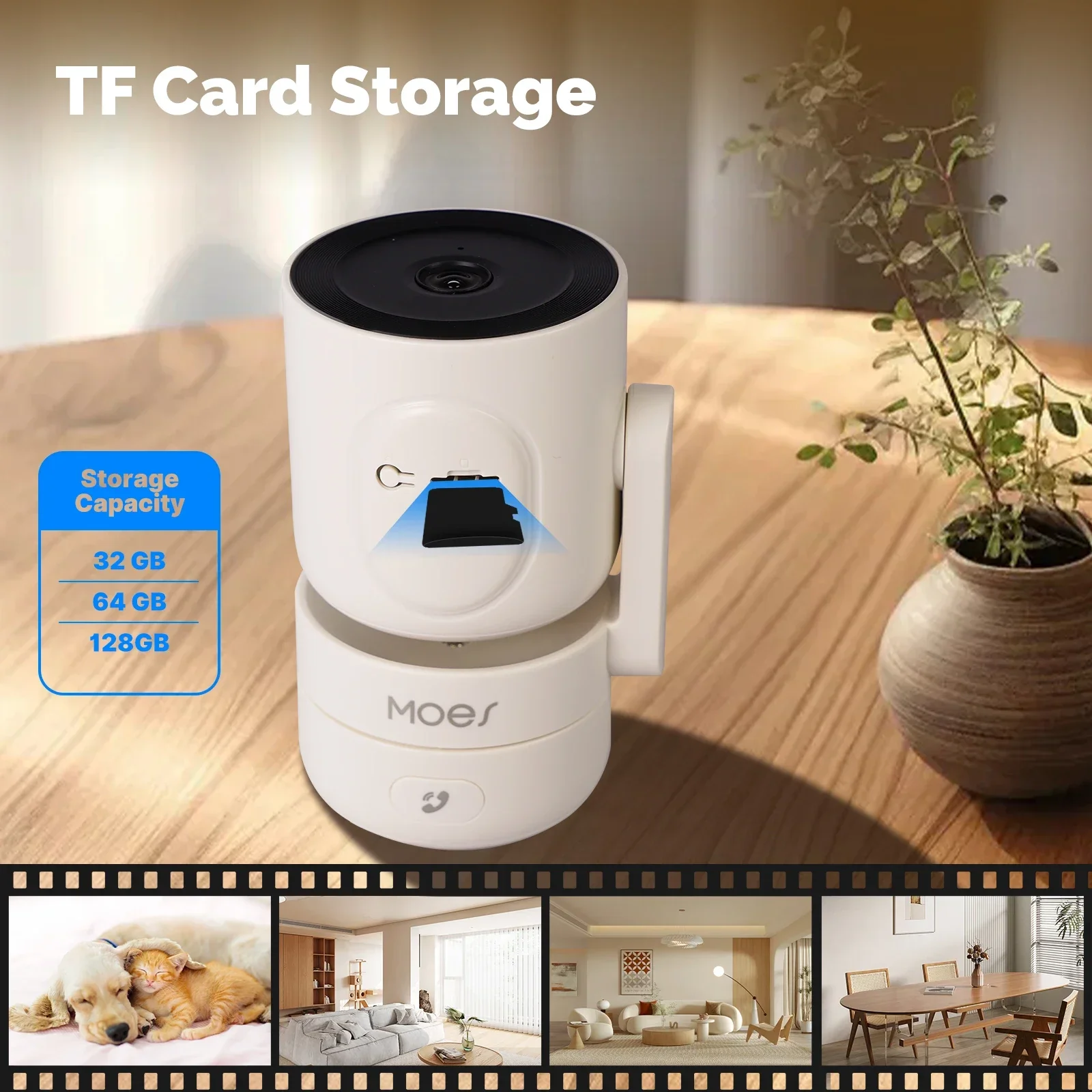 HD 4MP WiFi Night Vision Sound & Motion Detection Smart Security Camera - Image 14