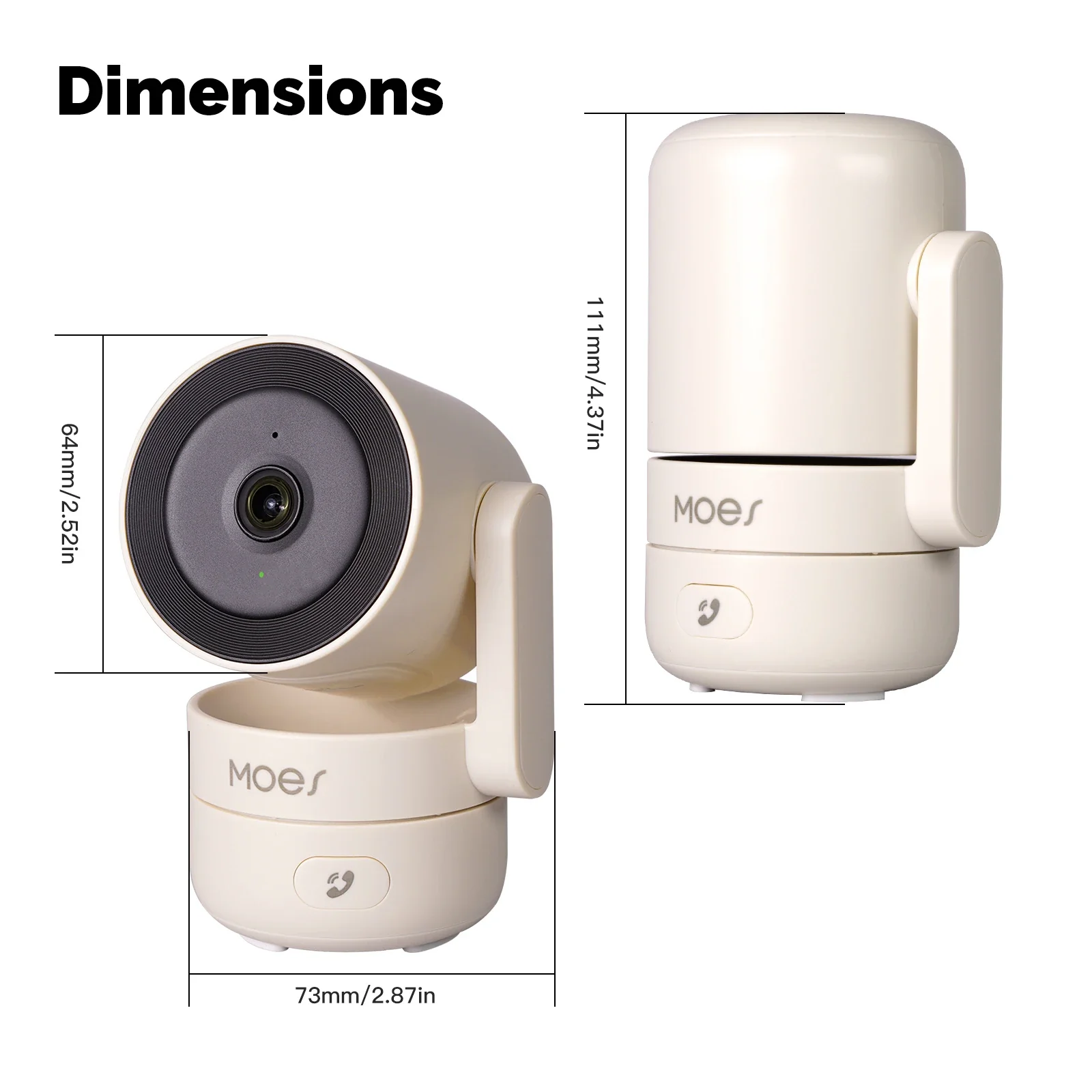 HD 4MP WiFi Night Vision Sound & Motion Detection Smart Security Camera - Image 6