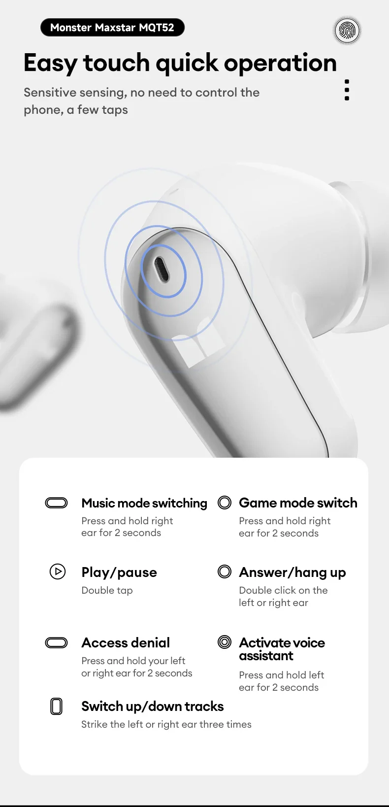 Monster Bluetooth 5.4 Dual Mode HIFI Stereo & HD Calls with Noise Reduction Earphones - Image 18