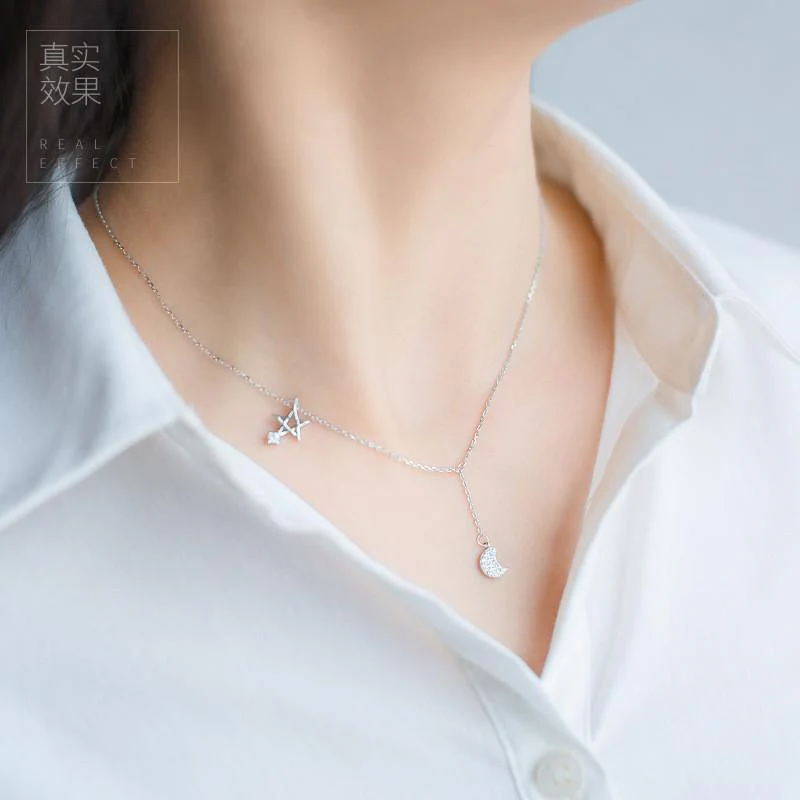 MONA- Moon Star Necklace Pendant - Image 5