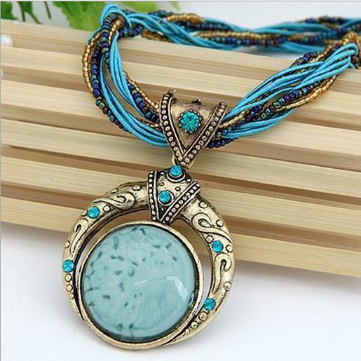 Bohemian Multilayer Crystal Gem Necklace - Image 10