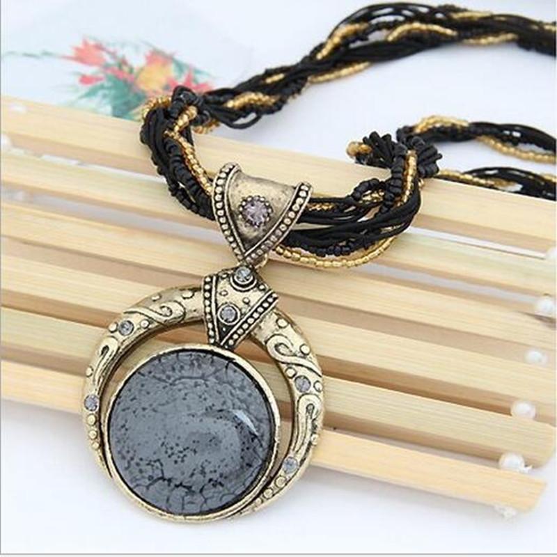 Bohemian Multilayer Crystal Gem Necklace - Image 11