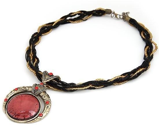 Bohemian Multilayer Crystal Gem Necklace - Image 4