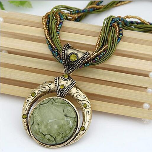 Bohemian Multilayer Crystal Gem Necklace - Image 9
