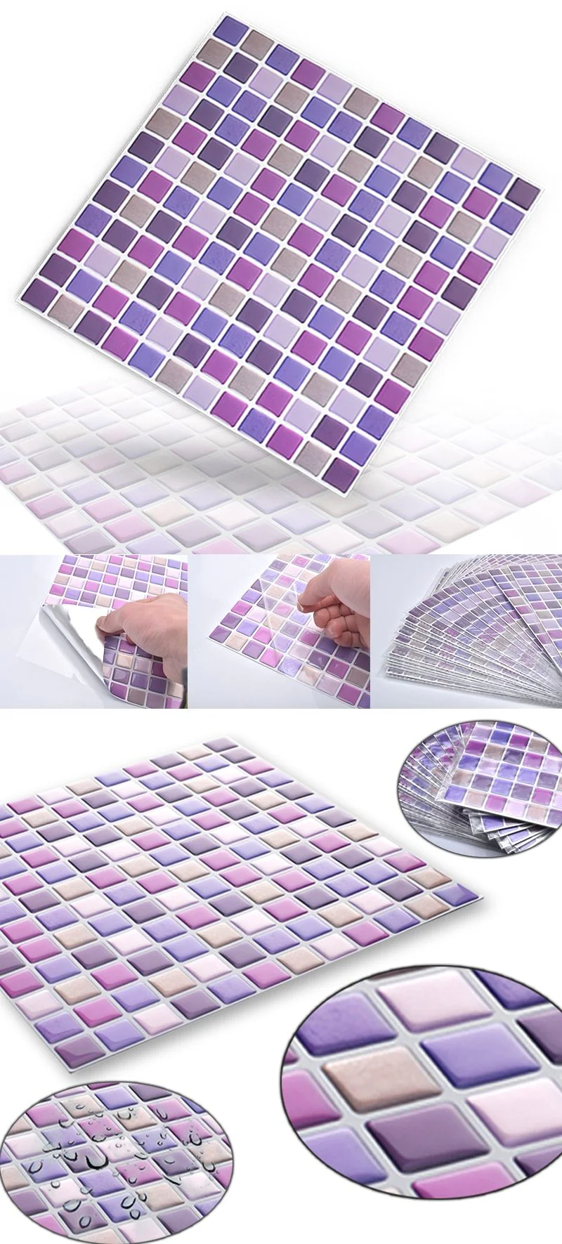Creative DIY 3D Tile Stickers ***2pcs*** - Image 13
