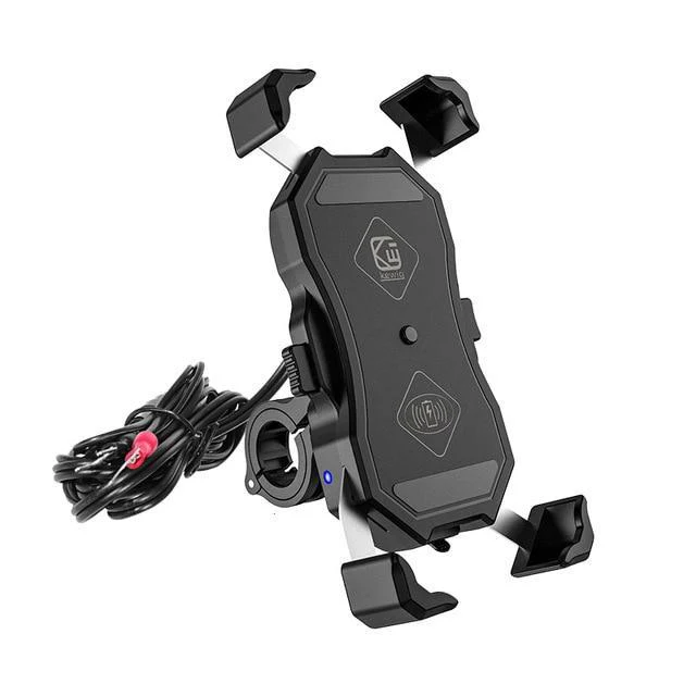 Motorcycle Phone Holder With Wireless Fast Charger - Image 2