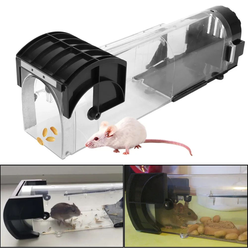 SafeRelease Self-Locking Humane Mouse Trap – Clear Reusable Design - Image 7