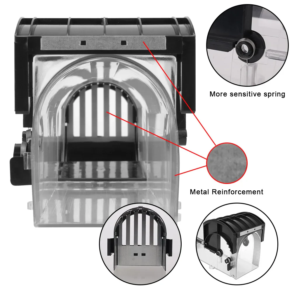 SafeRelease Self-Locking Humane Mouse Trap – Clear Reusable Design - Image 9