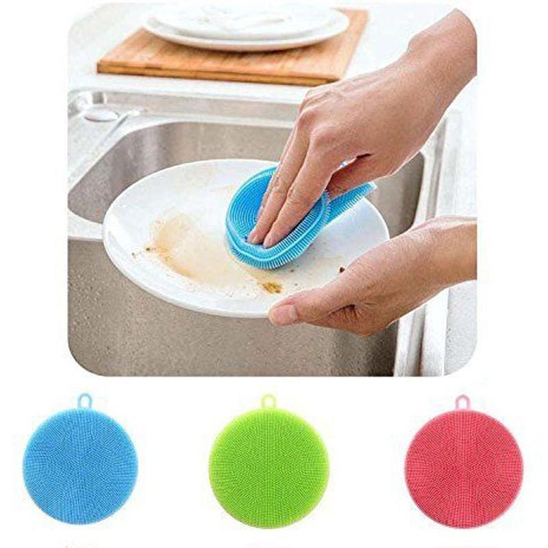 Multi-function Silicone Sponge Scrubber (3 pcs set) - Image 2