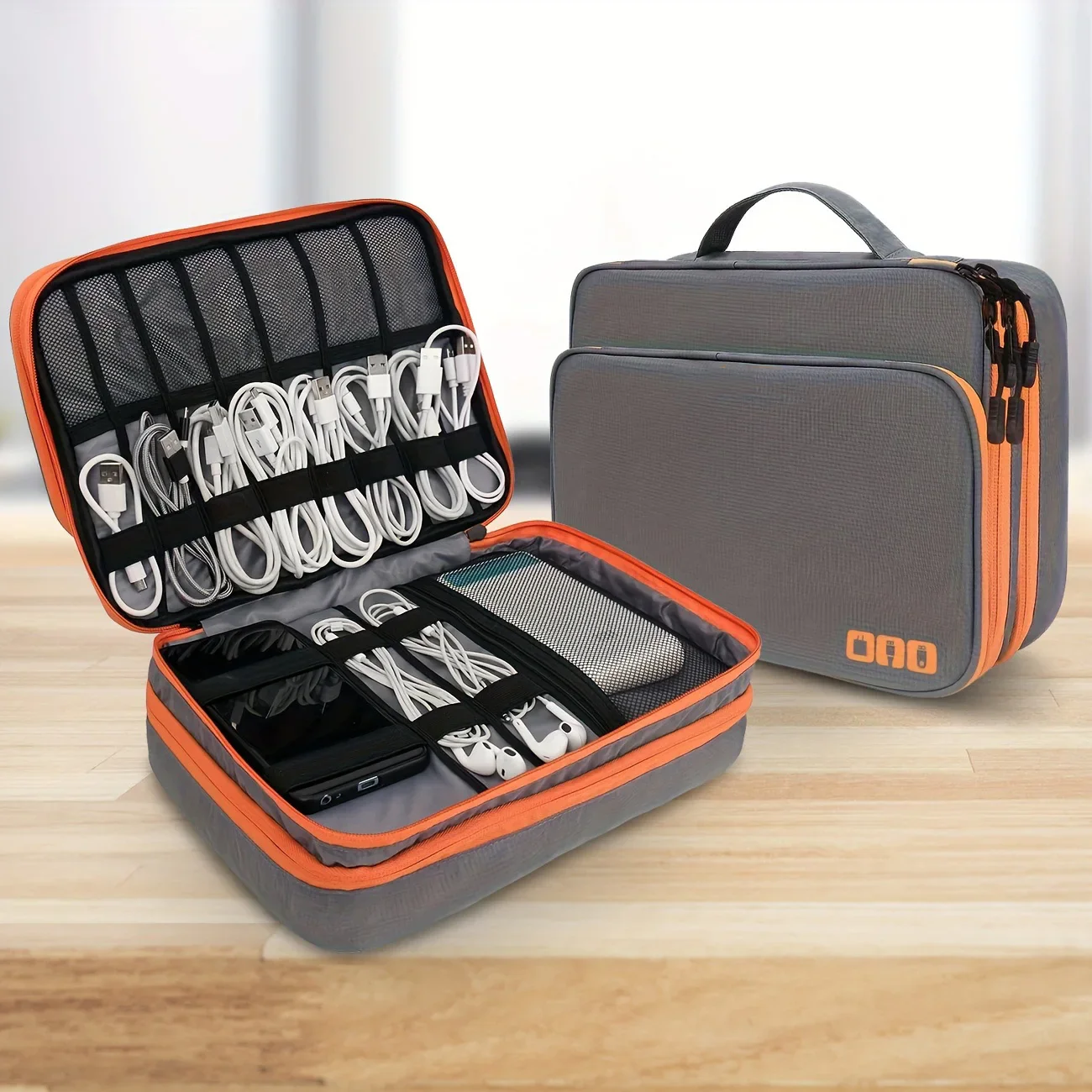 SmartPack – A three-layer Padded Multi-Compartment Waterproof Tech Organizer - Image 2