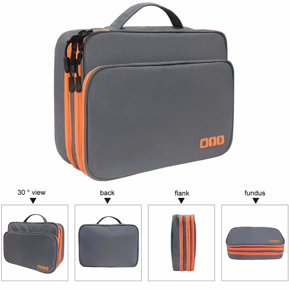 SmartPack – A three-layer Padded Multi-Compartment Waterproof Tech Organizer - Image 3