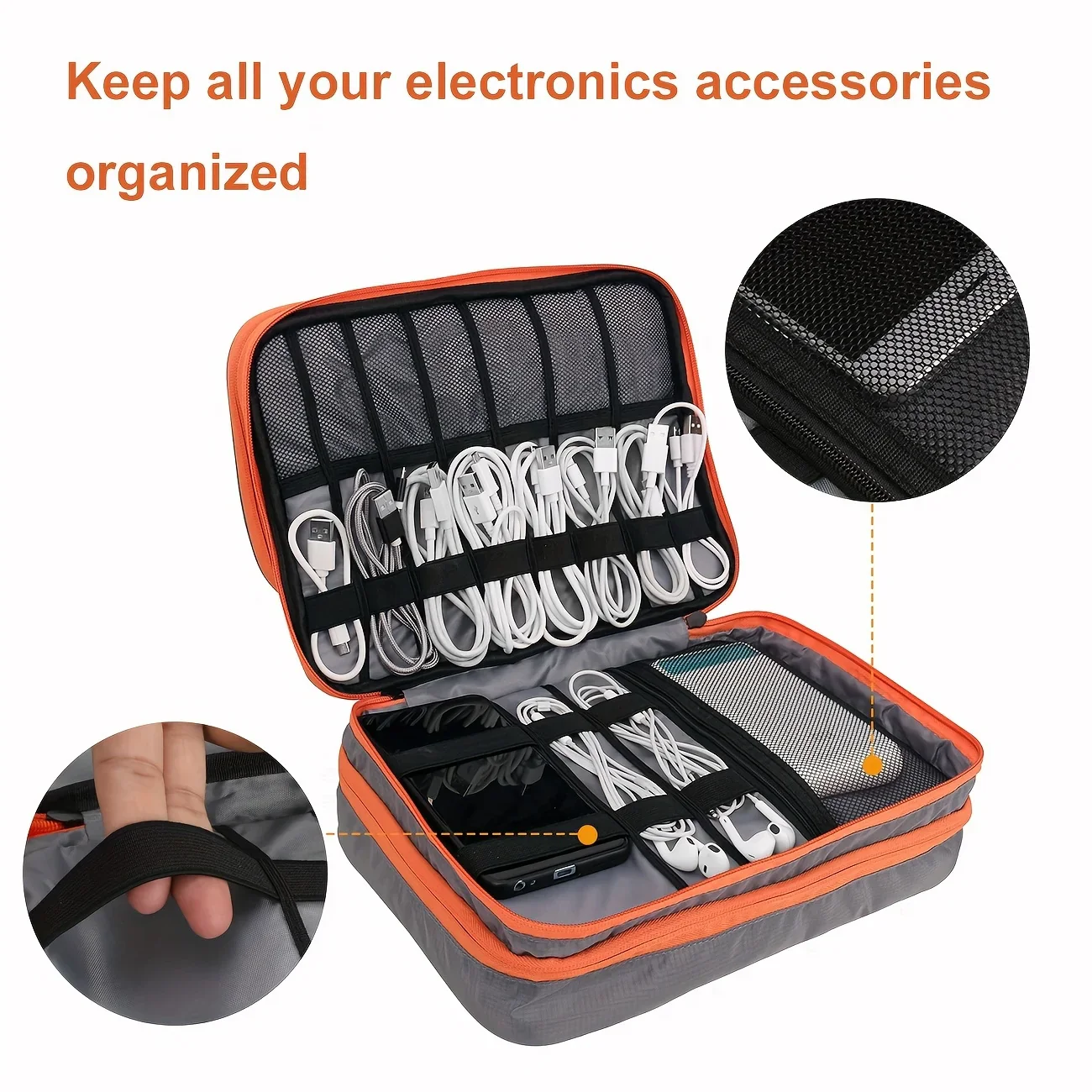 SmartPack – A three-layer Padded Multi-Compartment Waterproof Tech Organizer - Image 5