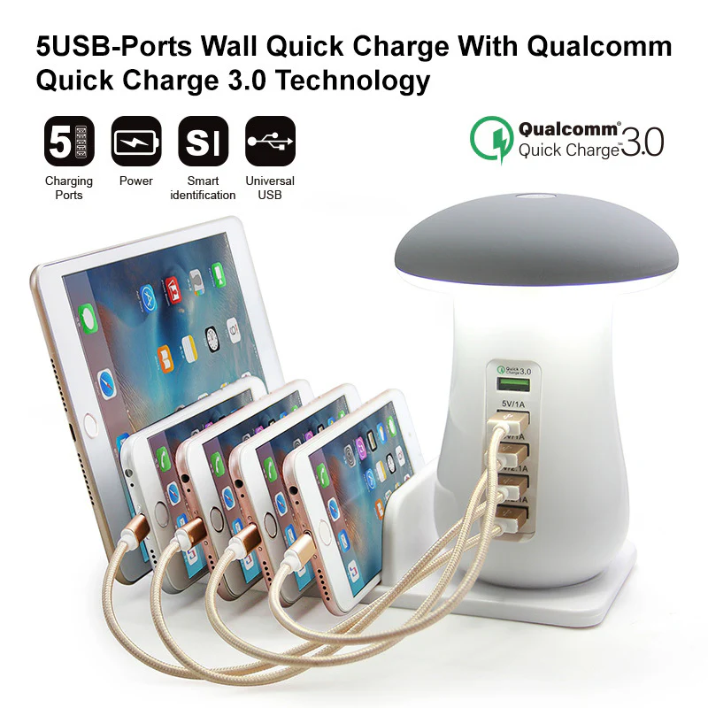 Smartshroom Multi Port USB Charger & Night Lamp - Image 12
