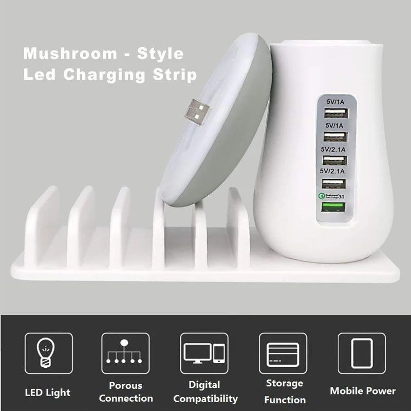 Smartshroom Multi Port USB Charger & Night Lamp - Image 7