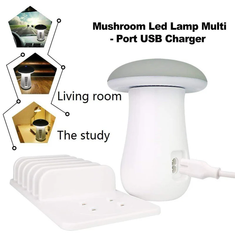 Smartshroom Multi Port USB Charger & Night Lamp - Image 8