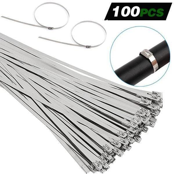 Multi-Purpose Stainless Steel Zip Ties (100pcs) - Image 3