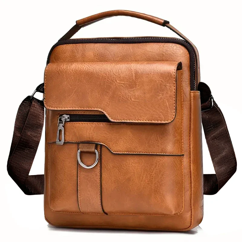 Vintage Textured Messenger Bag – Lightweight Compact & Practical - Image 10