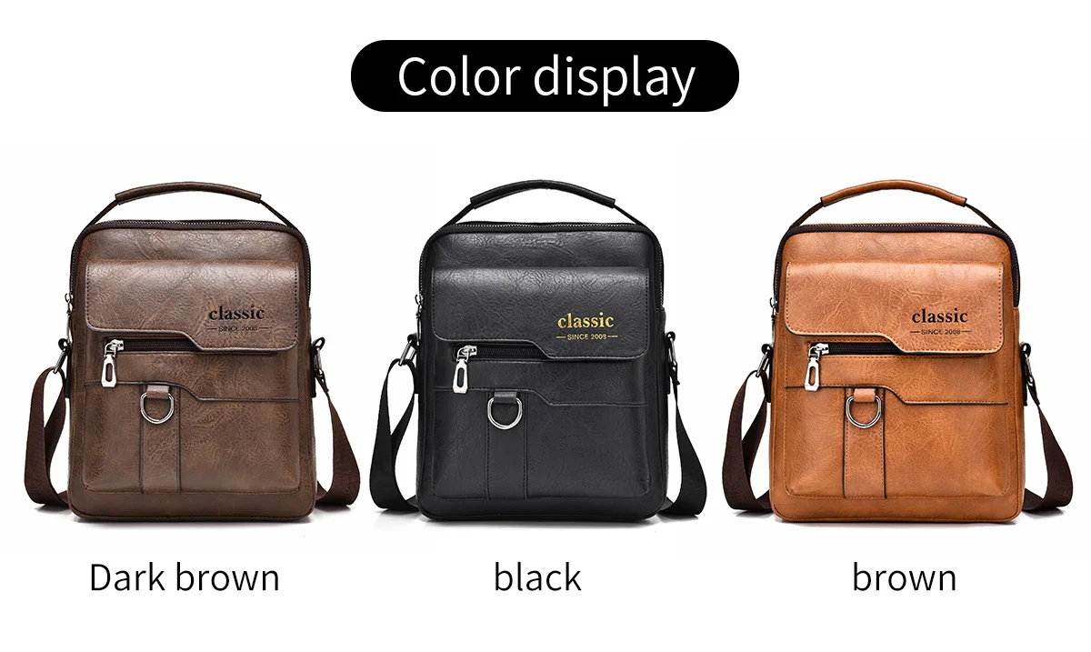 Vintage Textured Messenger Bag – Lightweight Compact & Practical - Image 16