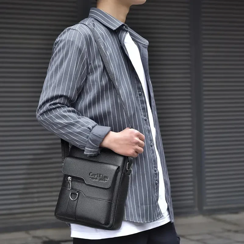 Vintage Textured Messenger Bag – Lightweight Compact & Practical - Image 9