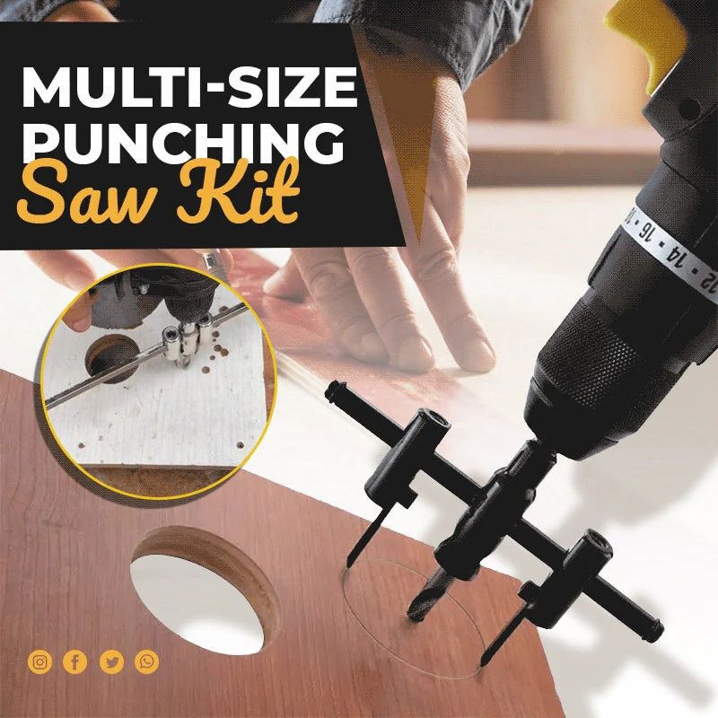 Multi-Size Adjustable Circle Punching Saw Kit - Image 17