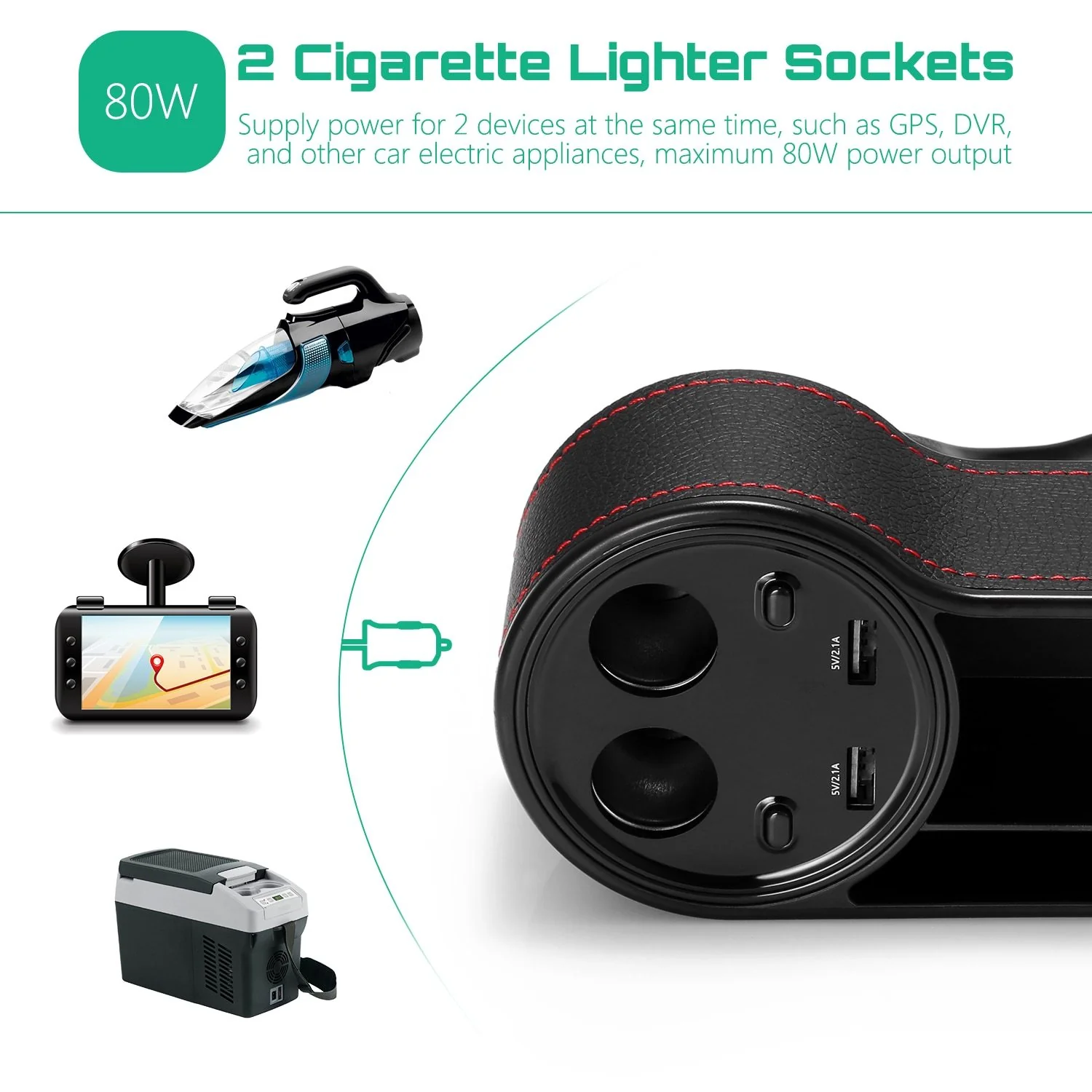 HandyFunction™ Luxury Car Organizer with Charging Ports - Image 10