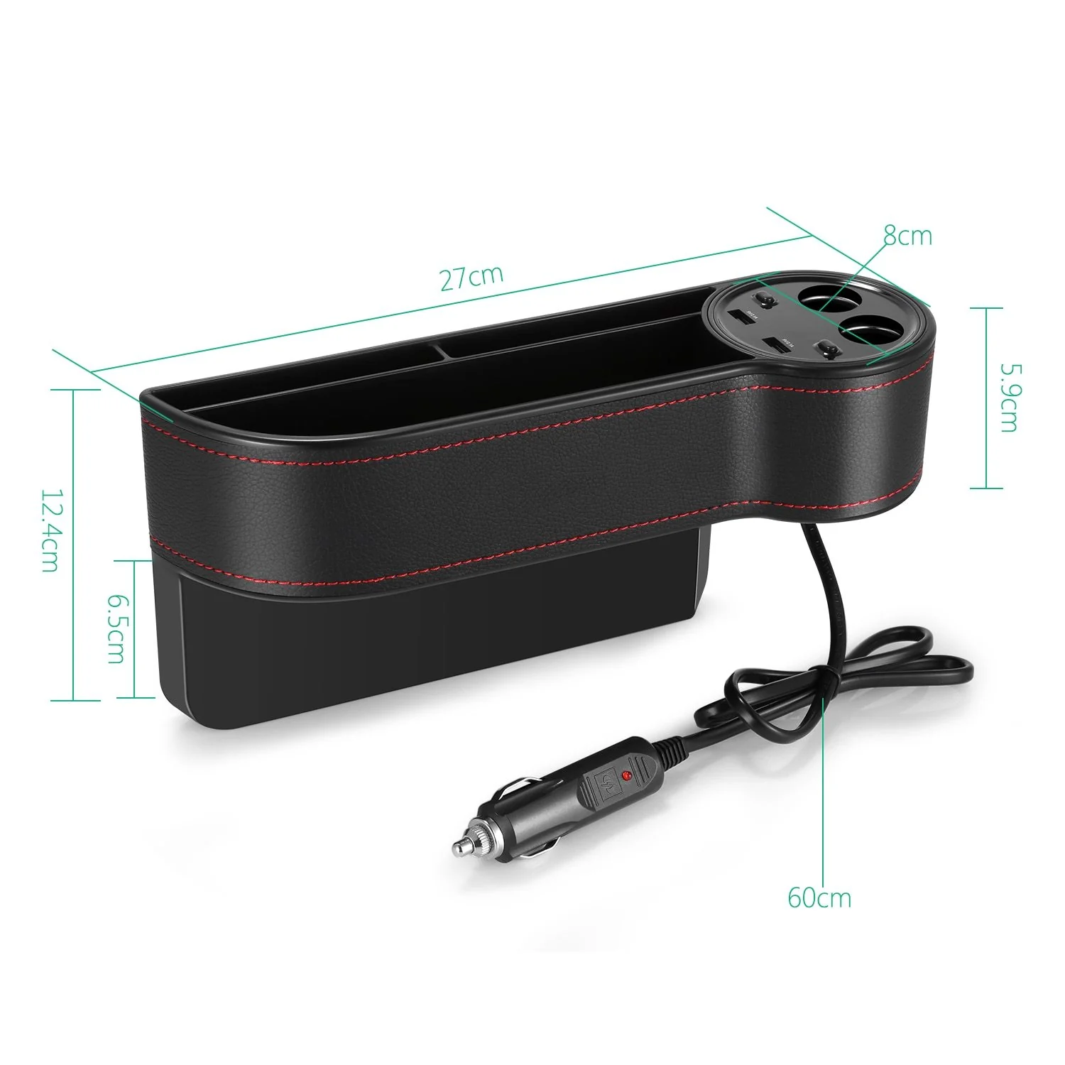 HandyFunction™ Luxury Car Organizer with Charging Ports - Image 4