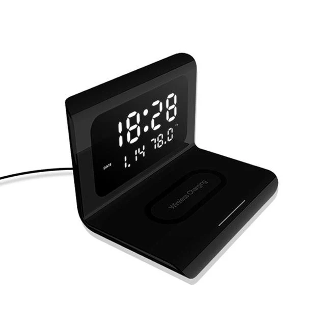 Multifunctional 10W Qi Wireless Charging Pad With Clock - Image 5