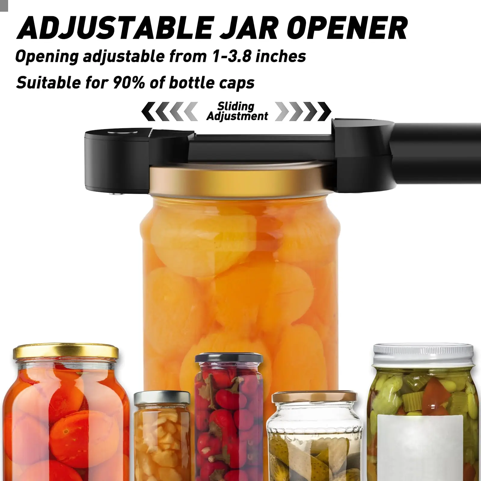 SeniorComfort No-Strain Adjustable Multifunctional Can/Bottle/Jar Opener - Image 9