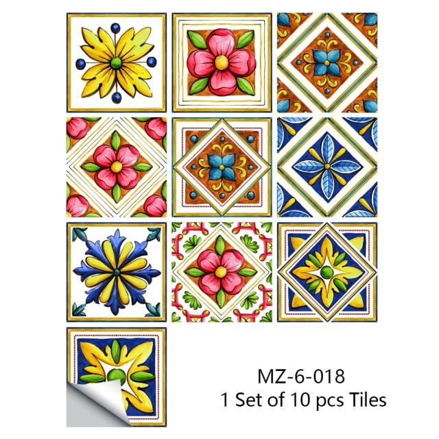 Portuguese Tiles Azulejo Decorative Stickers (10pcs) - Image 17