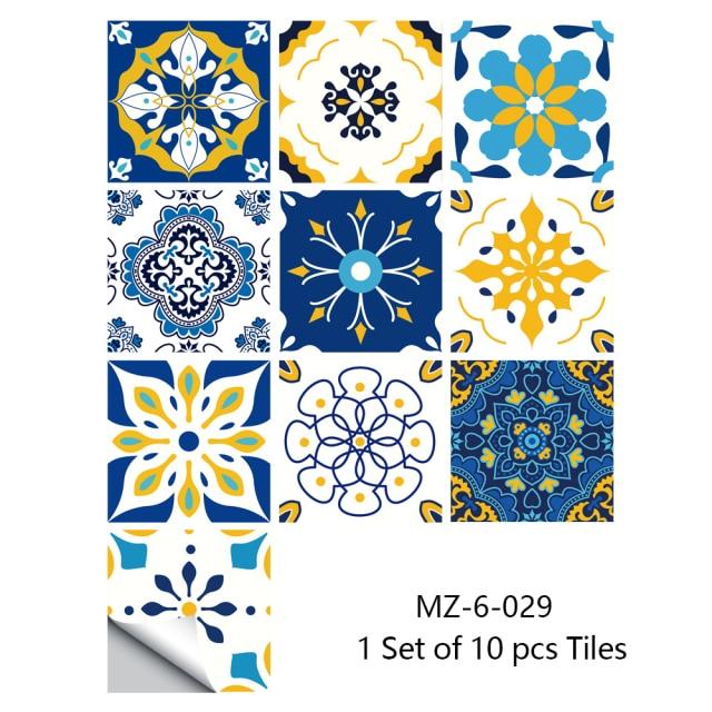 Portuguese Tiles Azulejo Decorative Stickers (10pcs) - Image 33
