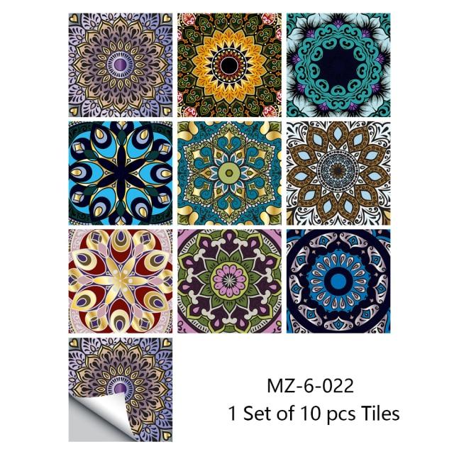Portuguese Tiles Azulejo Decorative Stickers (10pcs) - Image 35