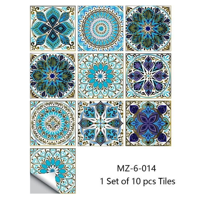 Portuguese Tiles Azulejo Decorative Stickers (10pcs) - Image 38