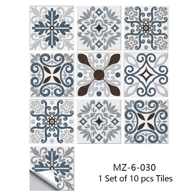 Portuguese Tiles Azulejo Decorative Stickers (10pcs) - Image 39