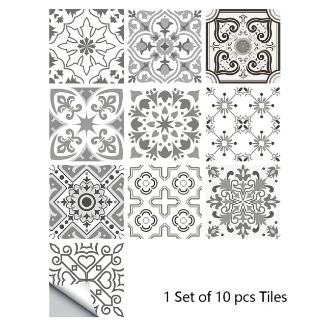Portuguese Tiles Azulejo Decorative Stickers (10pcs) - Image 41