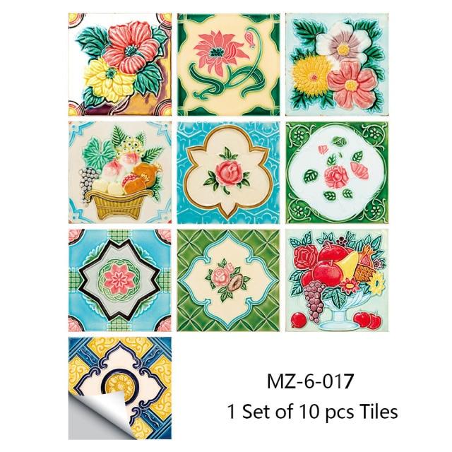 Portuguese Tiles Azulejo Decorative Stickers (10pcs) - Image 43