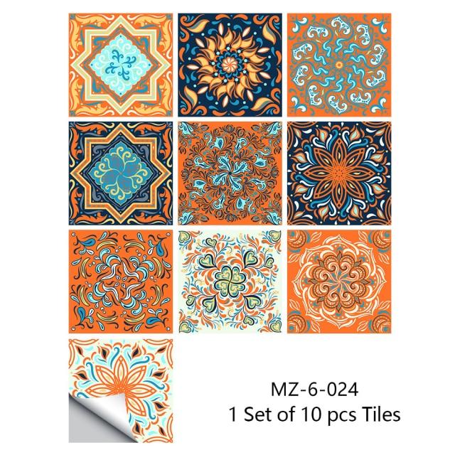 Portuguese Tiles Azulejo Decorative Stickers (10pcs) - Image 46