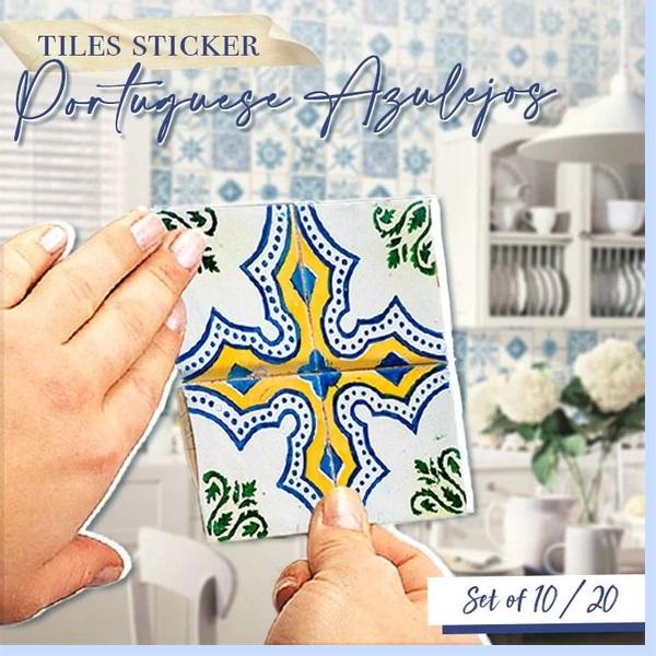 Portuguese Tiles Azulejo Decorative Stickers (10pcs) - Image 47