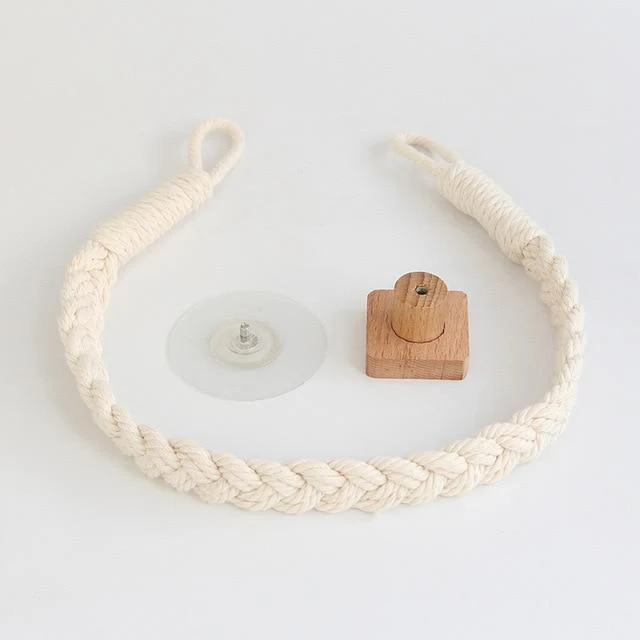Multipurpose Vintage Bathroom Stick-On Hanging Rope - Image 13